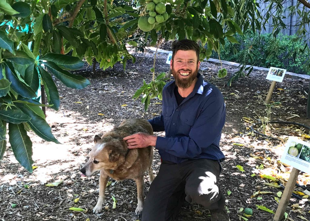 man and dog