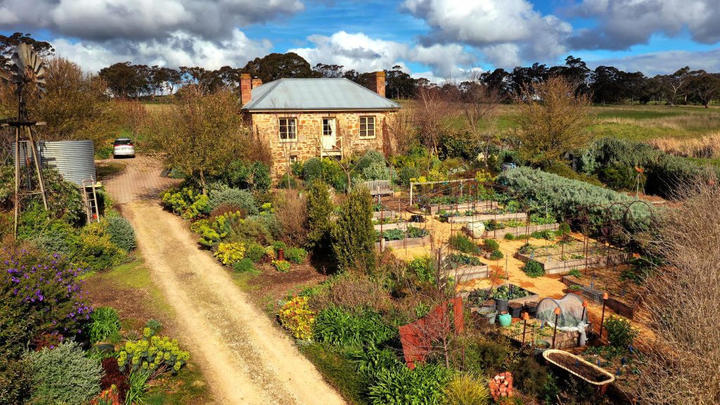 garden from drone