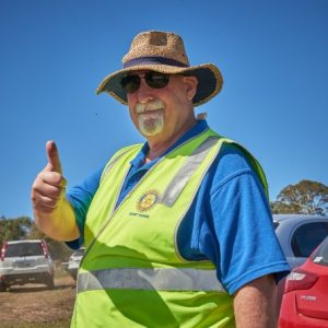 rotary man in high vis